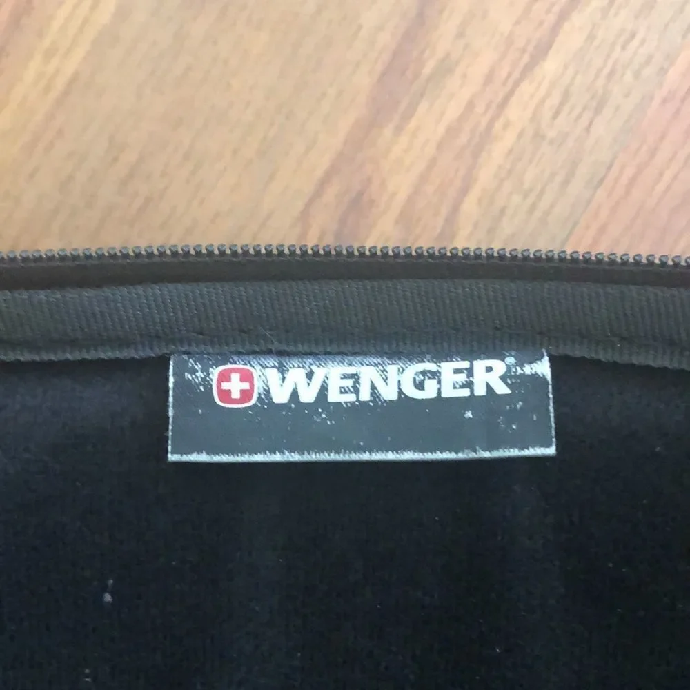 Wenger Black and red laptop Swiss army padded bag case